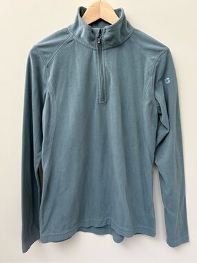 Killtec Germany Pullover Fleece Sweatshirt Size 12 Greenish Blue